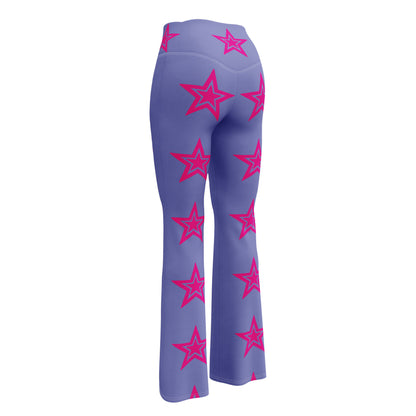 Star Bright Women's Festival Flare Leggings - Viodiama Artistry