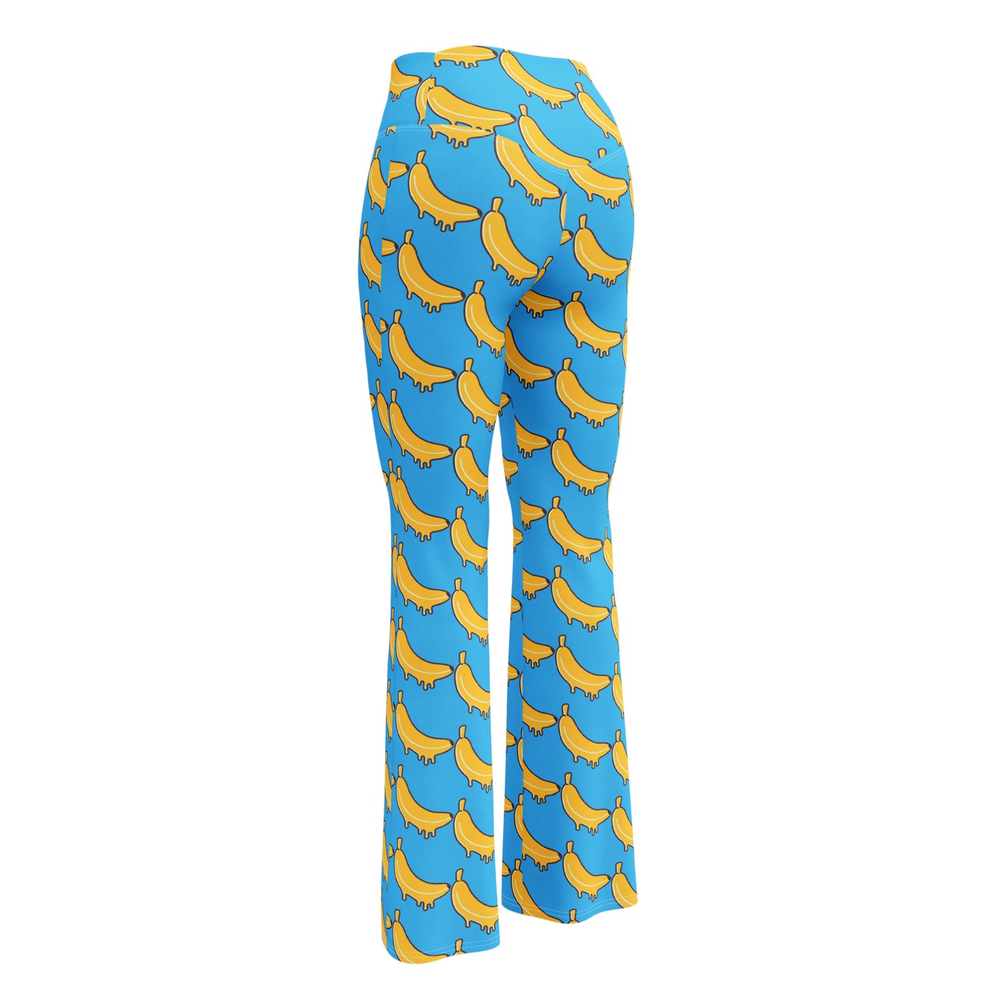 Banana Lover Women's Festival Flare Leggings - Viodiama Artistry