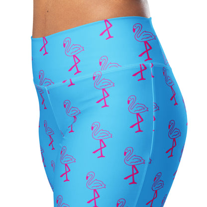 Flamingo Women's Festival Flare Leggings - Viodiama Artistry