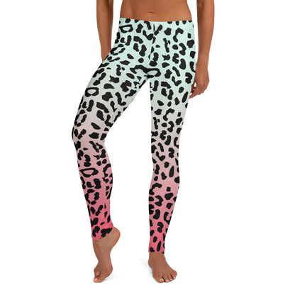 Leopard Love Women's Festival Leggings - Viodiama Artistry