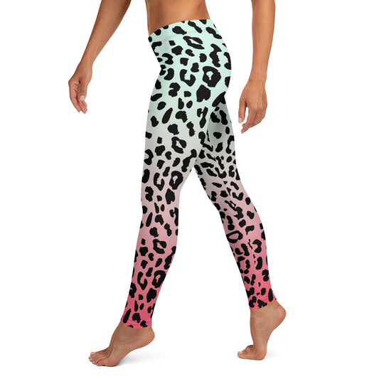 Leopard Love Women's Festival Leggings - Viodiama Artistry