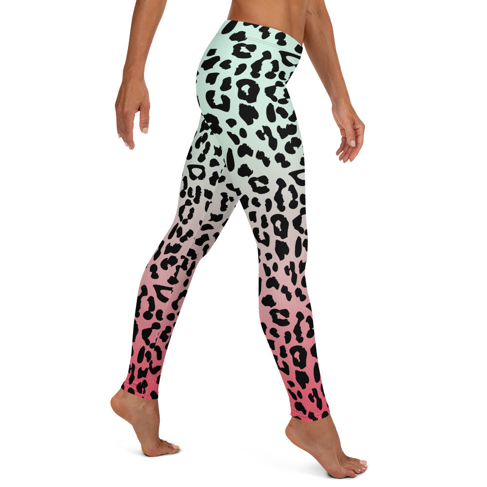 Leopard Love Women's Festival Leggings - Viodiama Artistry