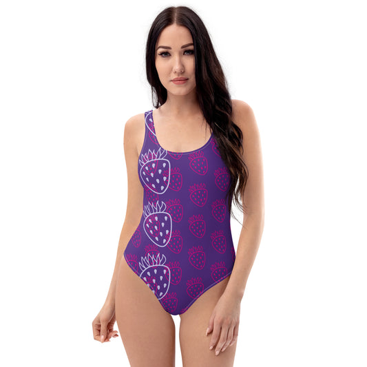 Juicy Strawberries Women's One-Piece Swimsuit - Viodiama Artistry