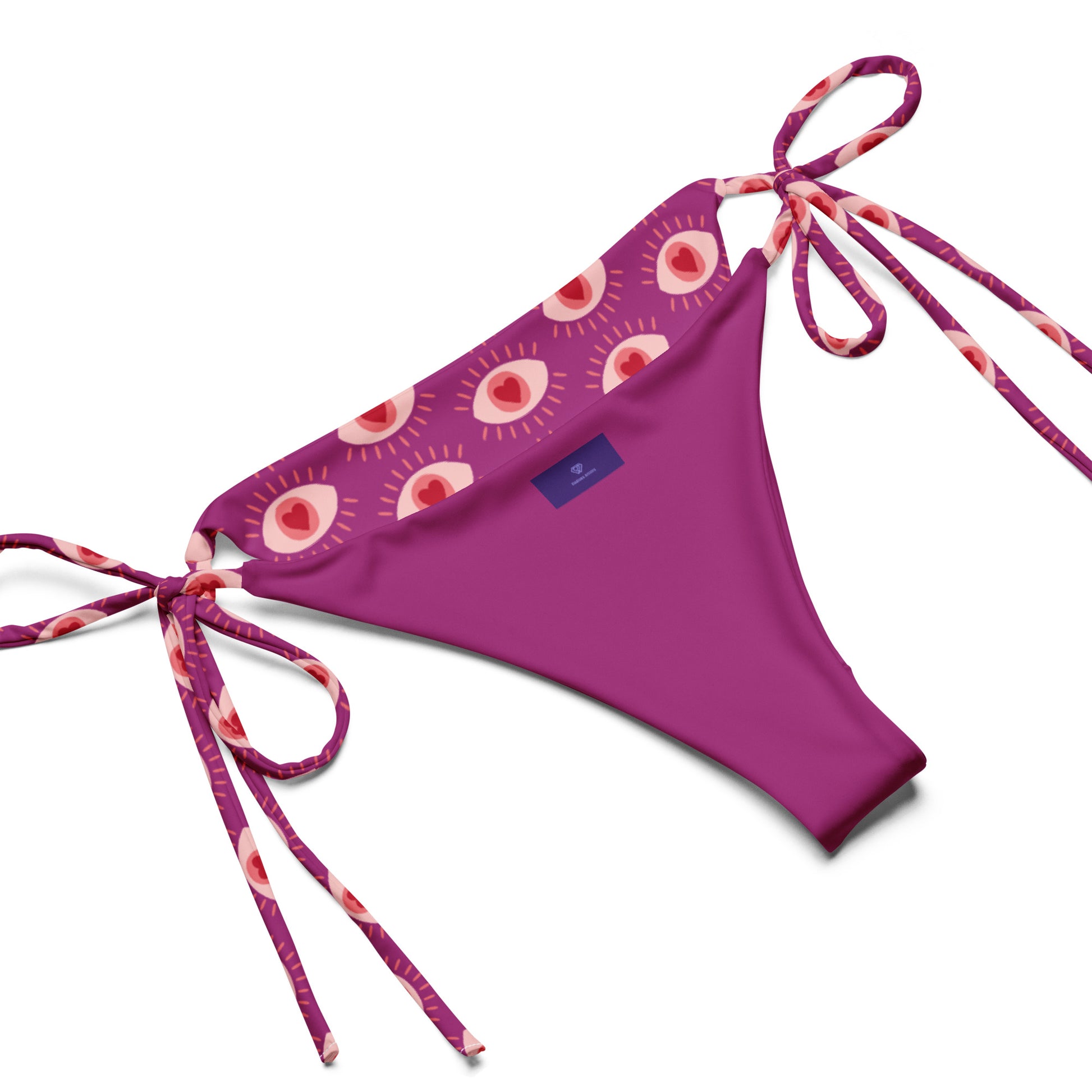 Eye Love You Women's String Bikini - Viodiama Artistry