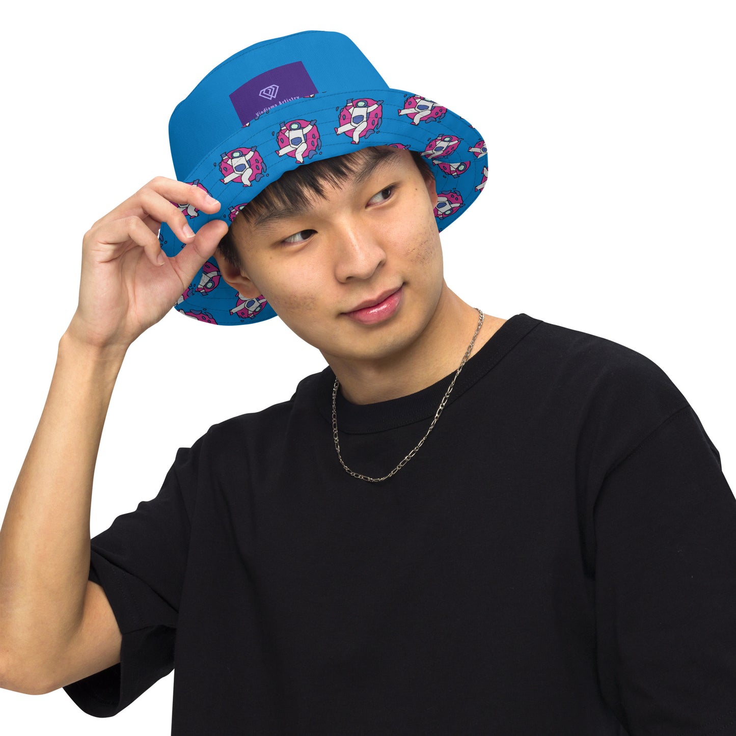 Astronaut Men's Reversible Festival Bucket Hat - Viodiama Artistry