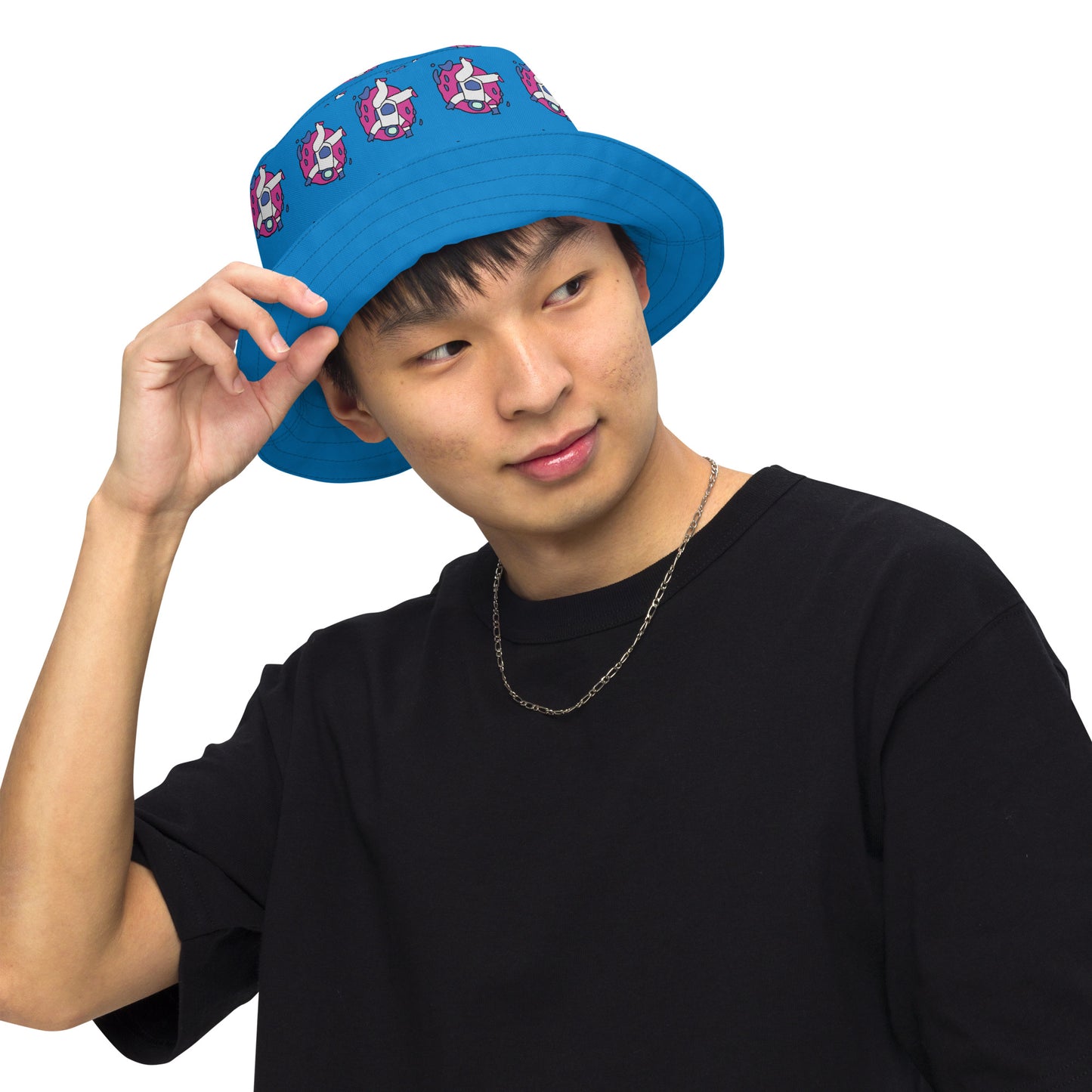 Astronaut Men's Reversible Festival Bucket Hat - Viodiama Artistry