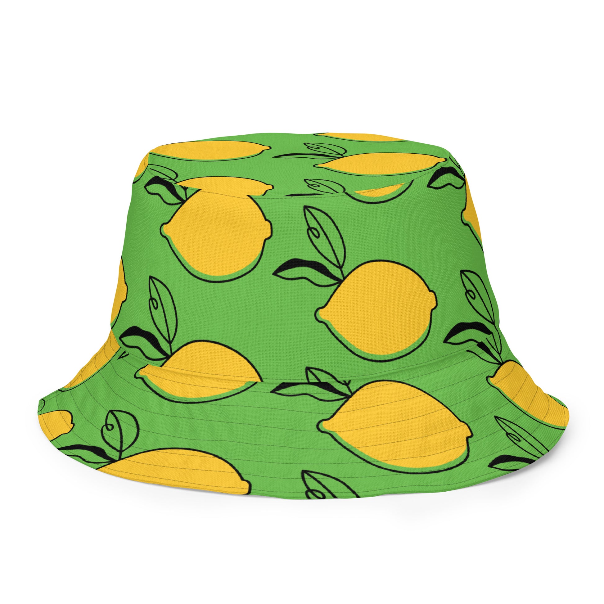 Lemon Sour Reversible Bucket Hat - Viodiama Artistry