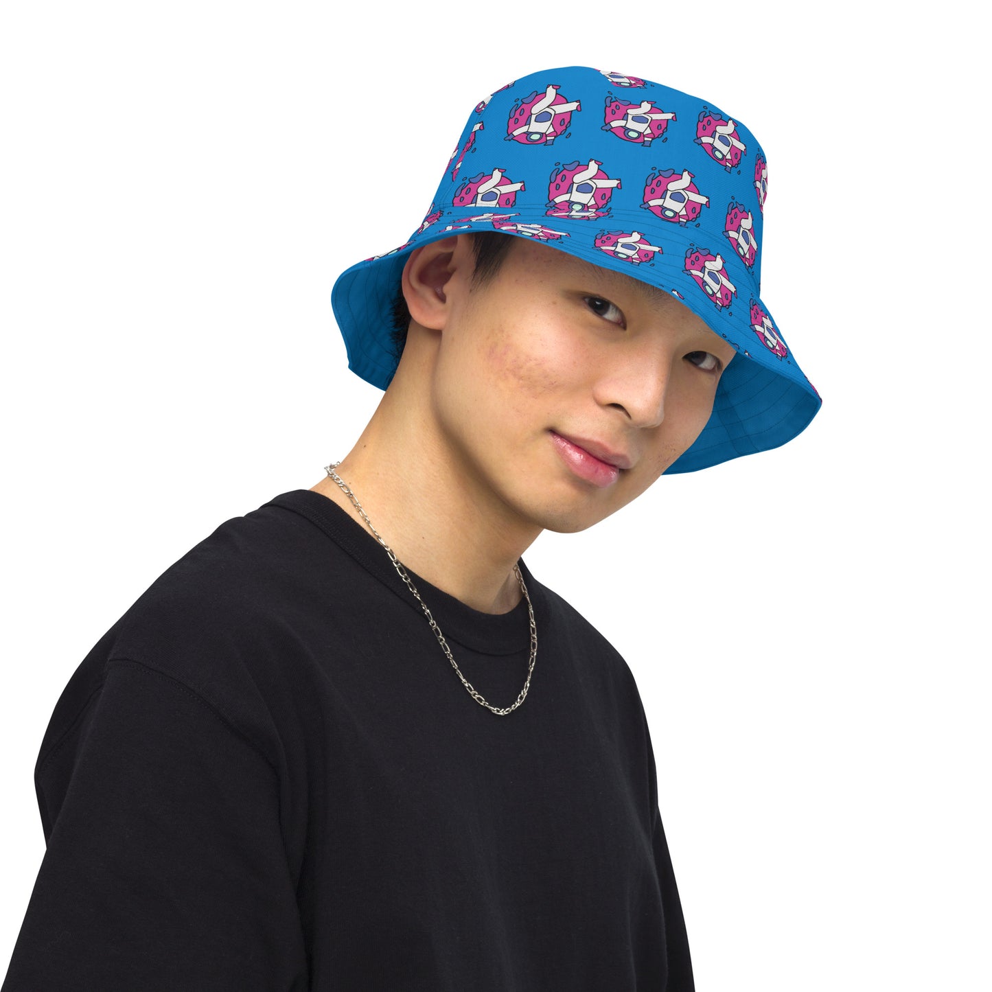 Astronaut Men's Reversible Festival Bucket Hat - Viodiama Artistry