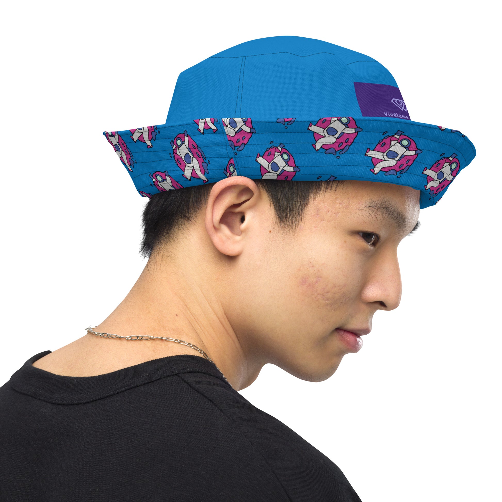 Astronaut Men's Reversible Festival Bucket Hat - Viodiama Artistry