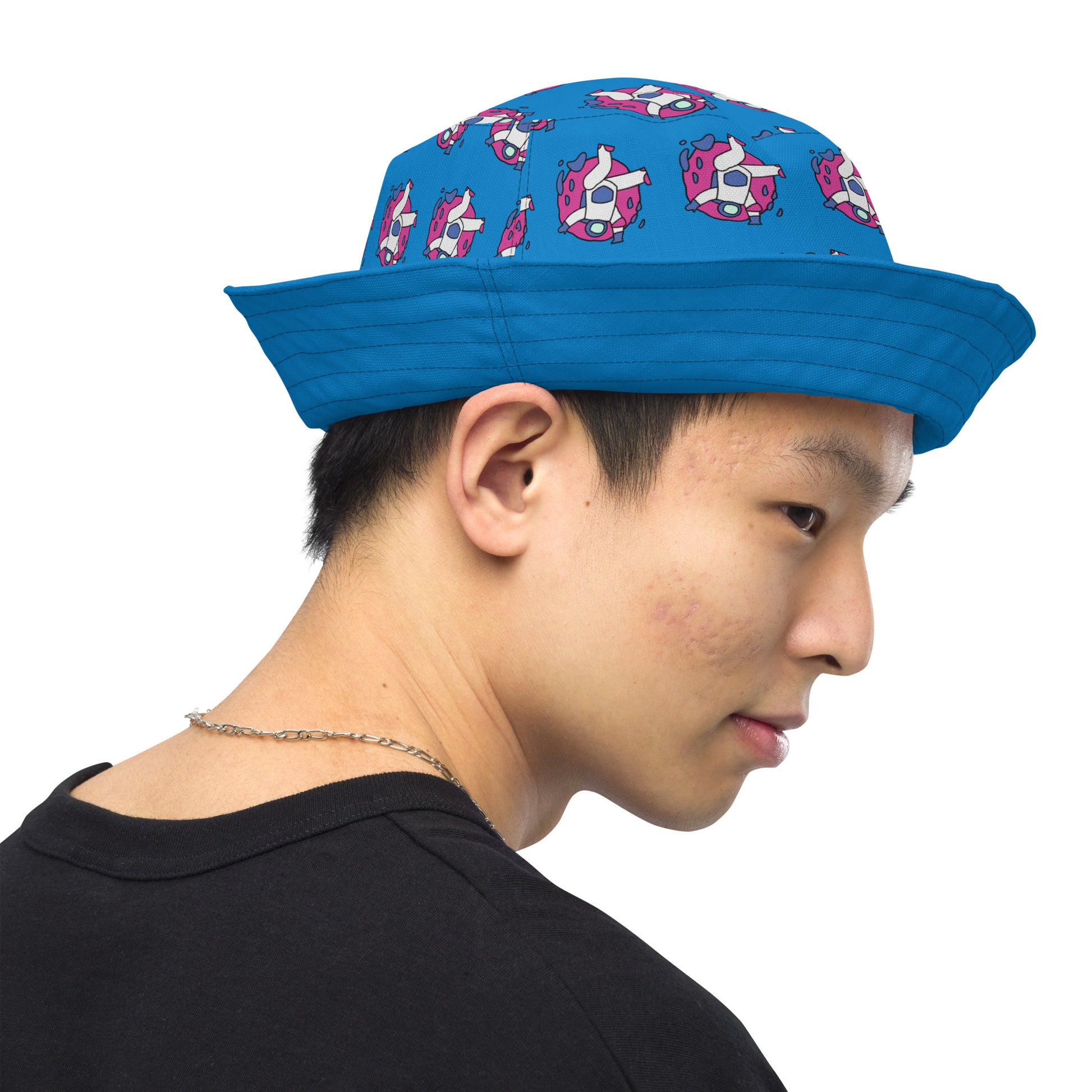 Astronaut Men's Reversible Festival Bucket Hat - Viodiama Artistry