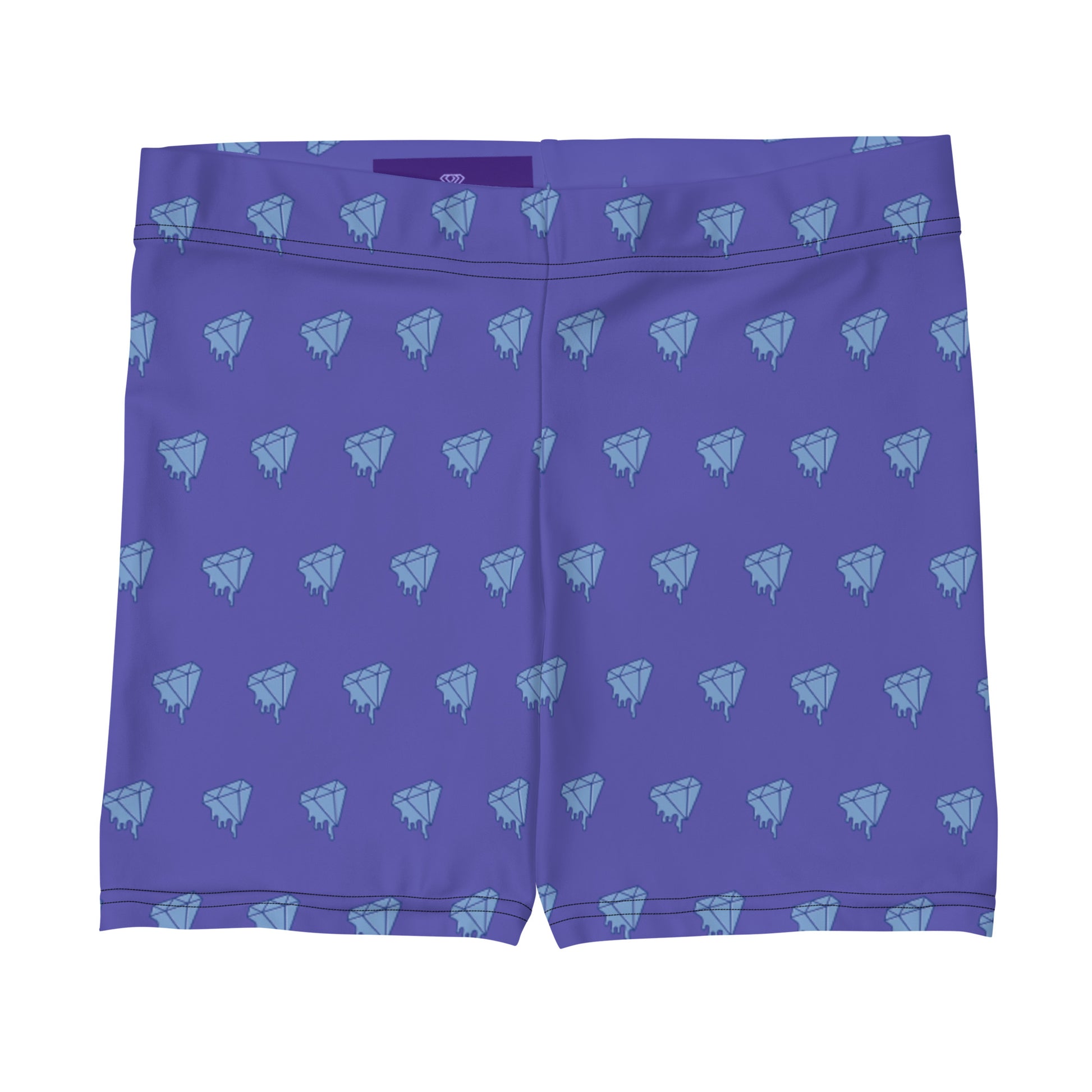 Funky Diamonds Women's Festival Spandex Shorts - Viodiama Artistry