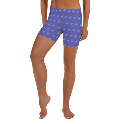 Funky Diamonds Women's Festival Spandex Shorts - Viodiama Artistry