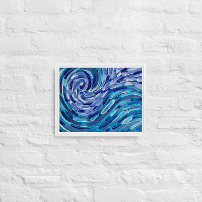 Ocean Wind Acrylic Painting Canvas Print