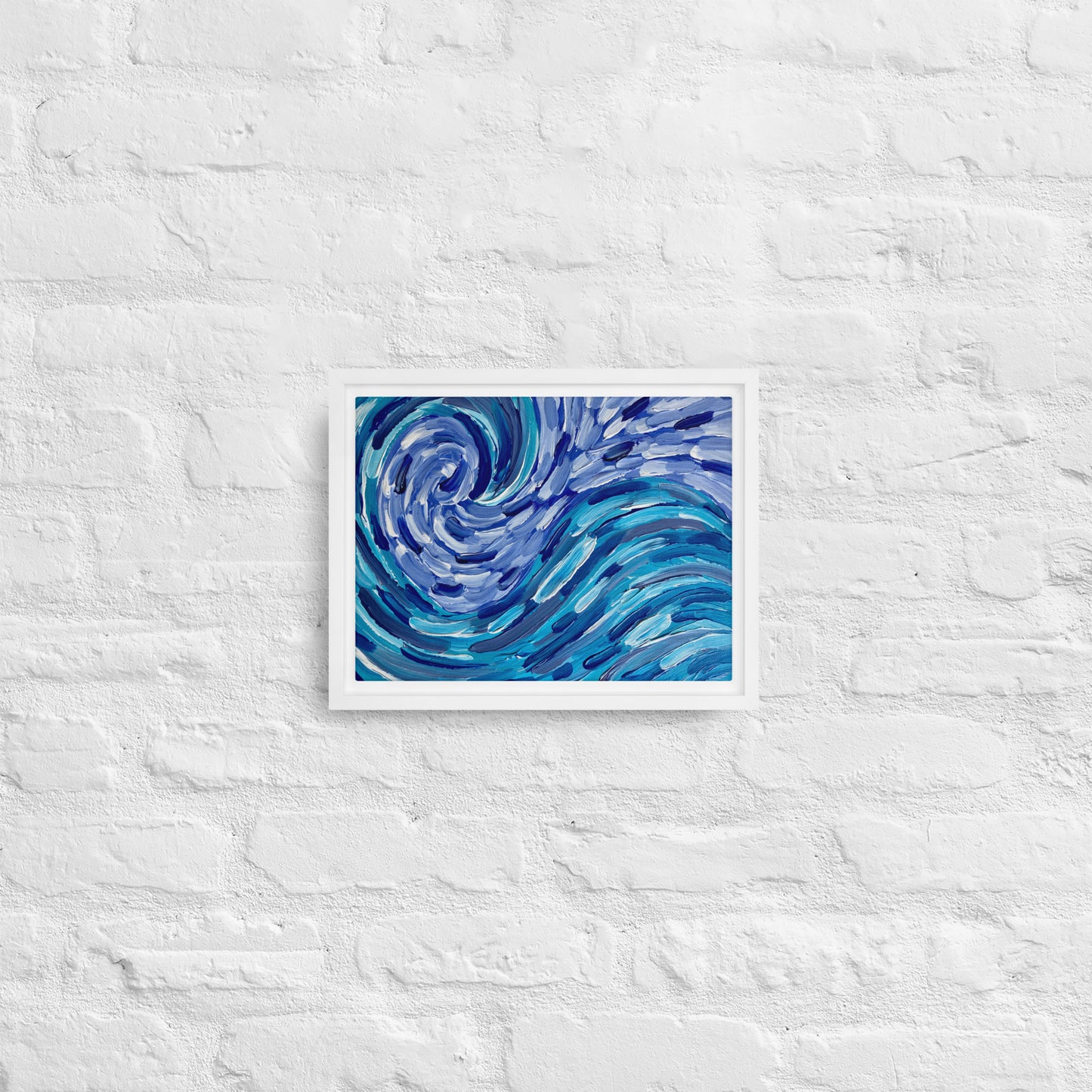 Ocean Wind Acrylic Painting Canvas Print