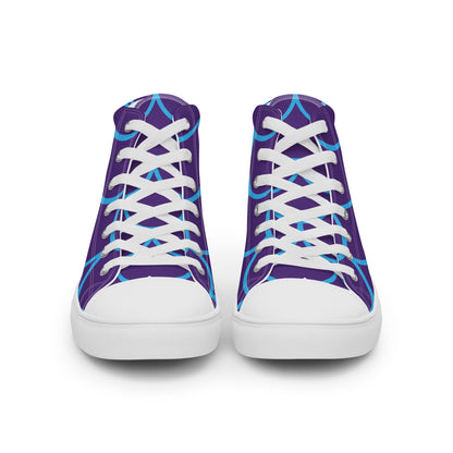 Go Fish Men’s High-Top Canvas Shoes - Viodiama Artistry