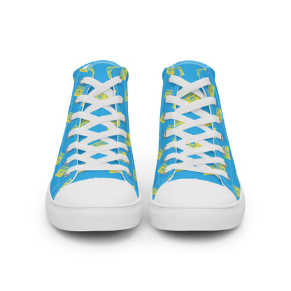 Boombox Men’s High-Top Canvas Shoes - Viodiama Artistry