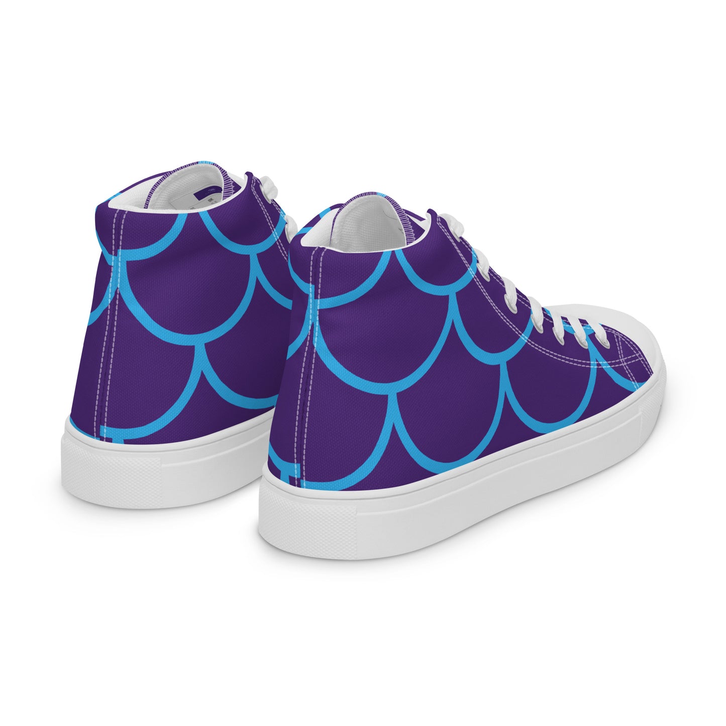 Go Fish Men’s High-Top Canvas Shoes - Viodiama Artistry