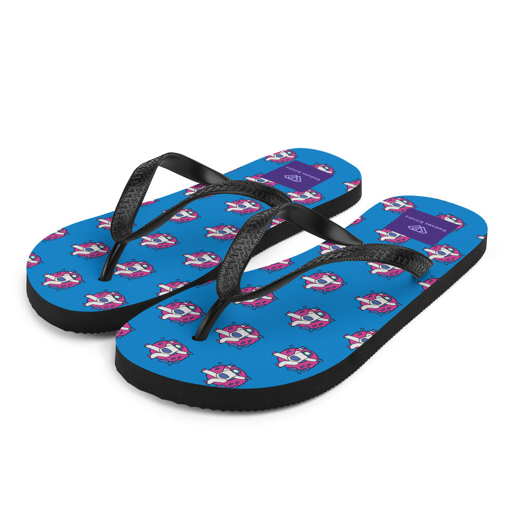 Astronaut Men's Festival Flip-Flops - Viodiama Artistry