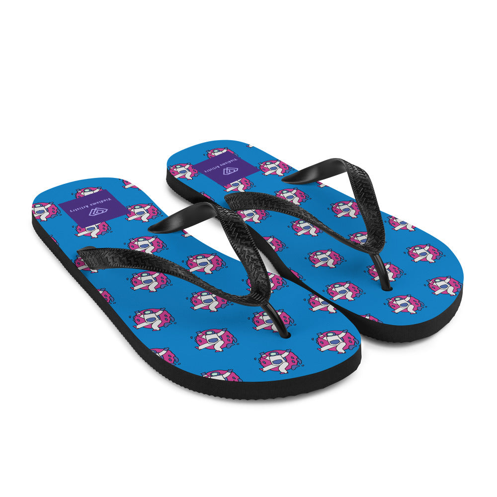 Astronaut Men's Festival Flip-Flops - Viodiama Artistry