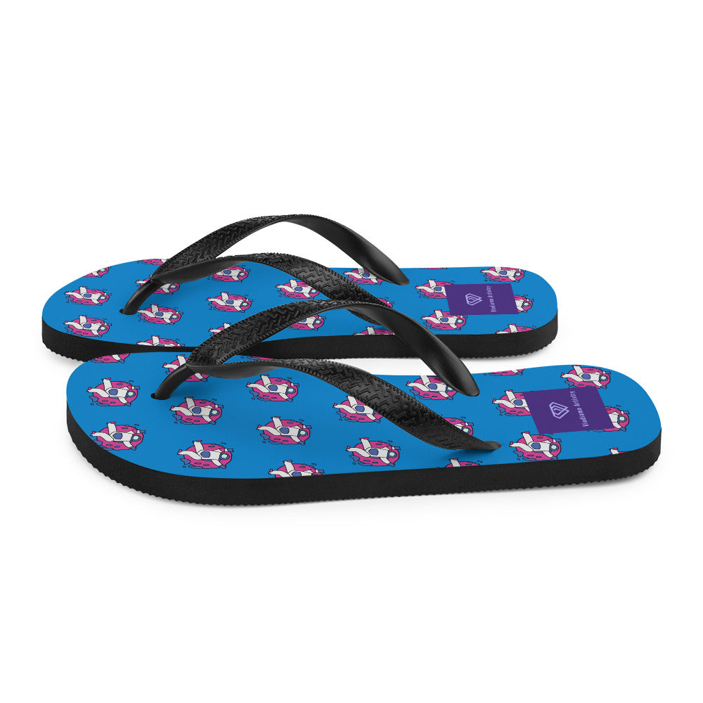 Astronaut Men's Festival Flip-Flops - Viodiama Artistry