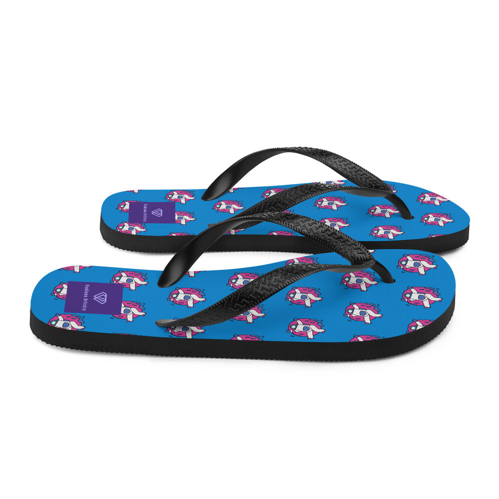 Astronaut Men's Festival Flip-Flops - Viodiama Artistry