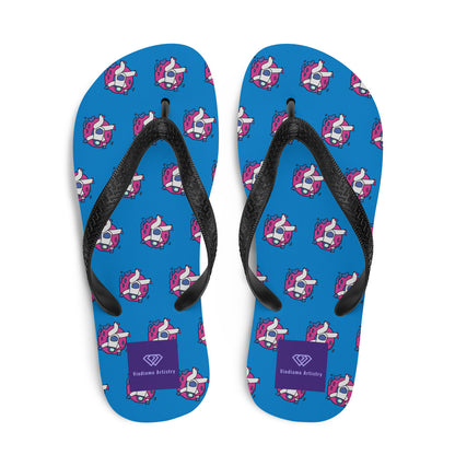 Astronaut Men's Festival Flip-Flops - Viodiama Artistry