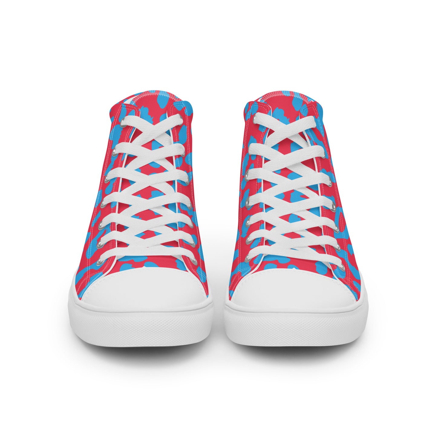 Leaping Leopard Women’s High-Top Canvas Shoes - Viodiama Artistry